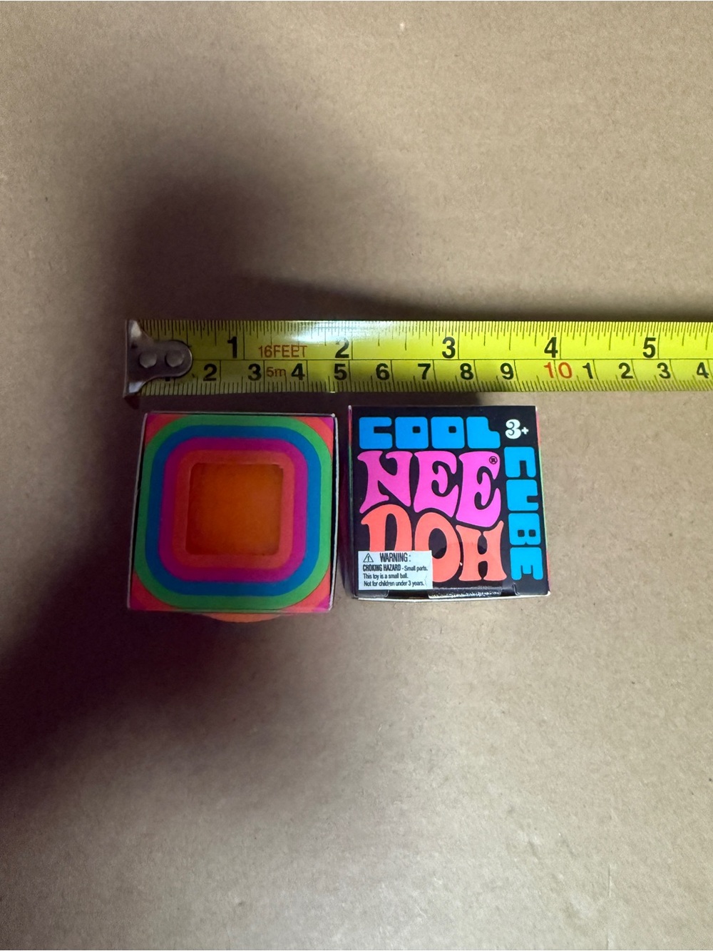 Schylling NeeDoh New sealed box, cool cube mini in orange